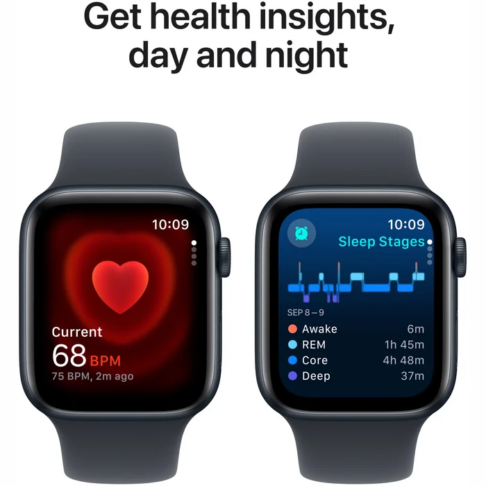Viedpulksteņi Apple Watch SE 2024 GPS 40mm Midnight Aluminium Case with Midnight Sport Band - S/M